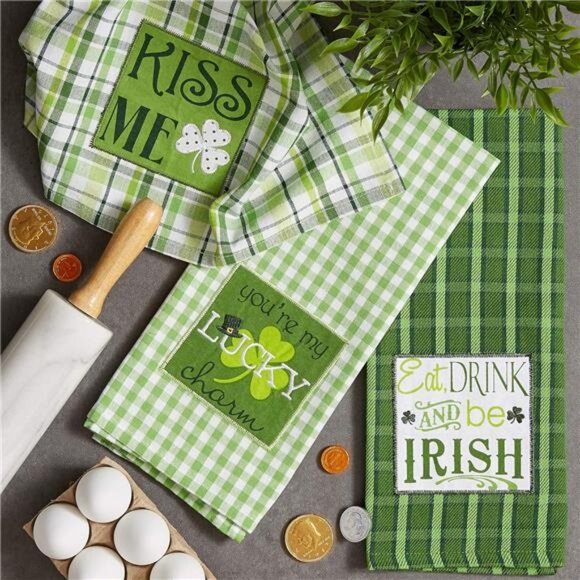 St. Patrick's Day Kitchen Collection, St. Patty's Day, Dishtowel Set - Picture 2 of 7